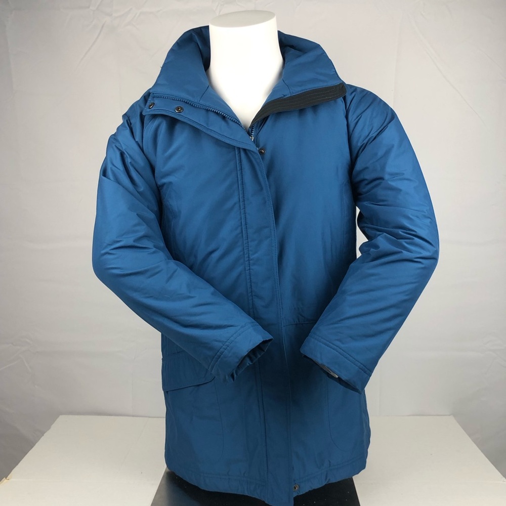 LL Bean Blue Winter Coat Zip Up Thinsulate Jacket